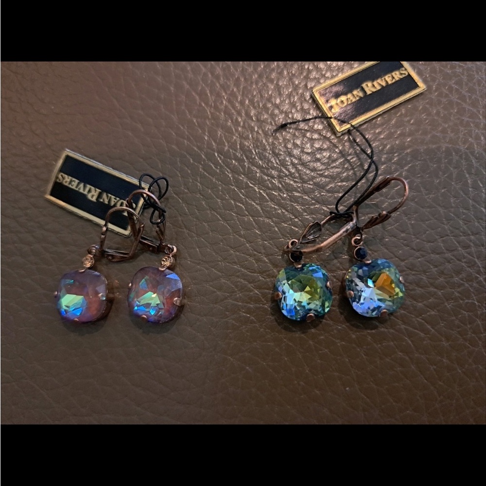 Joan Rivers earrings 2 pairs NWT never worn